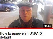 How to remove an unpaid default (k)