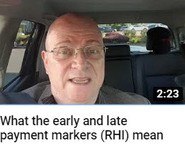 what the early and late payment markers mean(k)