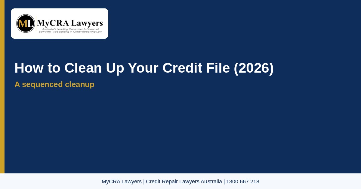 Featured image: how to clean up your credit file in 2026