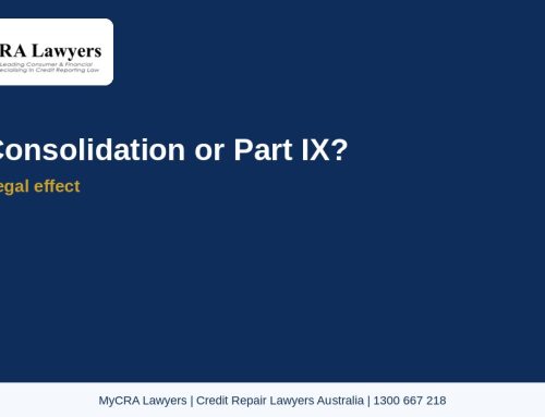 They Called It Debt Consolidation: Was It Part IX?